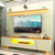 Rack Bancada Nobre Com Painel Para TV Até 85 Polegadas Com Pés De Vidro e LED Royal Off White/Madeir - comprar online