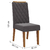 Conjunto de Mesa Sala de Jantar 1,20m 4 Cadeiras Veneto Madeirado / Cinza Veludo Viero - Esplanada Móveis