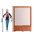 Guarda Roupas Solteiro 2 Portas de Correr 2 Gavetas Madeirado/Off White Malu Caemmun - loja online