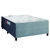 Cama Box Casal Colchão Espuma Egito 138x188x57cm Cinza / Branco Portobel - Suporta até 100kg por Pes