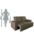 Sofá Retrátil e Reclinável 3 Lugares 1,80m Verona Suede Capuccino Mamflex - loja online
