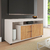 Rack Bancada Para TV's de Até 55 Polegadas Lubech Off White / Madeirado Viero - comprar online
