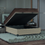 Cama Box Baú Casal Colchão Com Molas Ensacadas Tokio 138x188x66cm Marrom/Bege Umaflex na internet