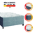 Cama Box Casal Colchão Espuma Egito 138x188x57cm Cinza / Branco Portobel - Suporta até 100kg por Pes - loja online