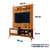 Rack Bancada Caribe Com Painel Para TV Até 55 Polegadas 1,34m Avante Cedro Ripado Impressão 3D EDN na internet