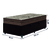 Cama Box Baú Solteiro Colchão Com Molas Ensacadas Tokio 88x188x66cm Marrom Umaflex - Esplanada Móveis