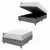 Cama Box Baú Colchão Casal Molas Ensacadas Real 138x188x68cm Inducol - Suporta até 130kg - comprar online