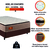 Cama Box Casal Queen Gazin Colchão Com Molas Ensacadas 158x198x72cm Azera Branco/Bege - loja online
