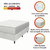 Cama Box Colchão Casal Molas Ensacadas Real 138x188x65cm Linho Branco Inducol - Suporta até 130kg por Pessoa - loja online