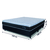 Cama Box Casal Queen Colchão Com Molas Ensacadas City Pillow Top 158x198x61cm Preto/Branco Hellen na internet