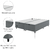 Cama Box Com Baú Queen 1,58m Prince Suede Cinza na internet