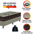 Cama Box Solteiro Colchão Com Molas Ensacadas Tokio 88x188x63cm Marrom/Bege Umaflex - loja online