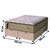 Cama Box Baú Colchão Casal Queen Probel Molas Guarda Costas Max Pillow Top 158x198x81cm - loja online