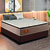 Cama Box Casal Queen Gazin Colchão Com Molas Ensacadas 158x198x72cm Azera Branco/Bege - comprar online