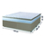 Cama Box Casal Queen Colchão Com Molas Ensacadas 158x198x60cm Dunas Branco/Bege Hellen na internet