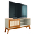 Rack Bancada Para TV Até 55 Polegadas 1,36m 1 Porta Com Tela Rattan Off White/Cedro Caribe EDN