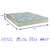 Cama Box Casal Colchão Espuma 138x188x57cm Egito Bege Portobel - Suporta até 100kg por Pessoa - Esplanada Móveis