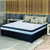 Cama Box Casal King Colchão Com Molas Ensacadas 193x203x60cm Dunas Branco/Preto Hellen - comprar online