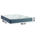 Cama Box Casal Colchão Espuma Egito 138x188x57cm Cinza / Branco Portobel - Suporta até 100kg por Pes - Esplanada Móveis