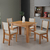 Conjunto de Mesa Sala de Jantar 1,10m 4 Cadeiras Place Madeirado/Marfim Veludo Viero - comprar online