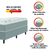 Cama Box Solteiro Molas Ensacadas Pillow Top 88x188x25cm Martino Cinza Umaflex - loja online