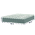 Cama Box Casal Molas Ensacadas Pillow Top 138x188x63cm Martino Cinza Umaflex - Esplanada Móveis