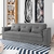 Sofá-cama Reclinável 3 Lugares Maria Suede Cinza - comprar online