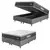 Cama Box Baú Casal Queen Colchão Espuma D33 Pillow Top Millenium 158x198x60cm Suede - comprar online