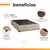 Cama Box Casal 1,38m Com 38cm De Altura Suede Prince