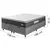 Cama Box Baú Casal Queen Colchão Espuma D33 Pillow Top Millenium 158x198x60cm Suede - loja online