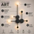 Aplique Pared Led 6 Luces 30W Luz Calida Art Retroiluminado en internet
