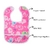Babador Kabib Mini com Pega Migalhas Elefantes Rosa - KaBaby - comprar online