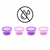 Imagem do Kit 4 Potes Infantis Multiuso 236ml Infanti Rosa e Roxo