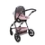 Carrinho com Bebê Conforto Travel System Poppy Trio Rosa Mescla - Cosco - BabyStock