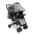Imagem do Carrinho com Bebê Conforto Travel System Reverse Cinza Rajado - Cosco