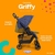 Carrinho de Bebê Griffy Jeans - Cosco - BabyStock