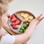 Imagem do Prato Infantil de Silicone Encaixe Puzzle Marrom e Cinza - Minikoioi