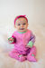 Macacão Magnético Rosa Mangas Lavanda e Pink e Detalhes Menta 24 meses (2 a 3 anos) - Welpie - BabyStock