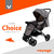 Carrinho de Bebê Choice 0 a 15 Kg Cinza Melange - Voyage - comprar online