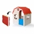 Casinha Portátil Kids Playhouse Bege e Vermelha - Cosco