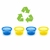 Kit 4 Potes Infantis Multiuso 236ml Infanti Azul e Amarelo - loja online