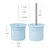 Conjunto Copo com Canudo + Tampa Snack Blue e Grey - Minikoioi - BabyStock