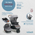Carrinho com Bebê Conforto Travel System Breeze Trio Cinza - Infanti - comprar online