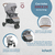 Carrinho com Bebê Conforto Travel System Breeze Trio Preto - Infanti na internet