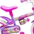 Bicicleta Infantil com Rodinhas Violet Aro 12 até 21kg Rosa e Lilás - Nathor - loja online