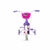 Bicicleta Infantil com Rodinhas Violet Aro 12 até 21kg Rosa e Lilás - Nathor - BabyStock