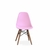 Conjunto Com 2 Cadeiras Eames Infantil Rosa Base Em Madeira - Empório Tiffany - BabyStock