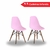 Conjunto Com 2 Cadeiras Eames Infantil Rosa Base Em Madeira - Empório Tiffany - comprar online
