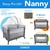 Berço Portátil Nanny Azul Rajado - Cosco - BabyStock