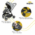 Carrinho com Bebê Conforto Travel System Magnific 5 em 1 Grey Denin - Safety 1st - comprar online